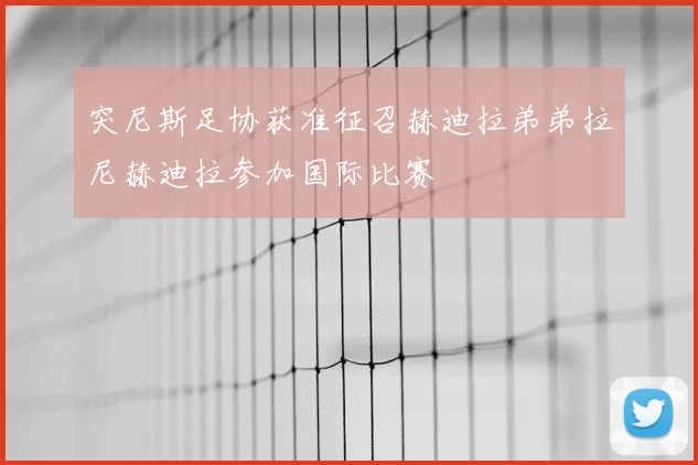 突尼斯足协获准征召赫迪拉弟弟拉尼赫迪拉参加国际比赛